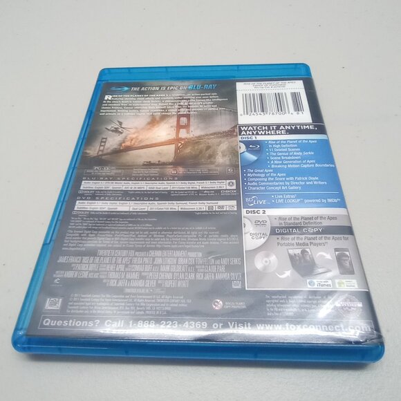 Rise of the Planet of the Apes Two‑Disc Blu-ray/DVD Combo - Picture 2 of 3
